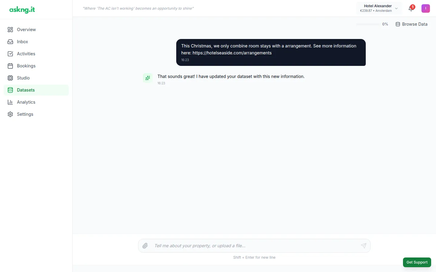 Conversation datasets